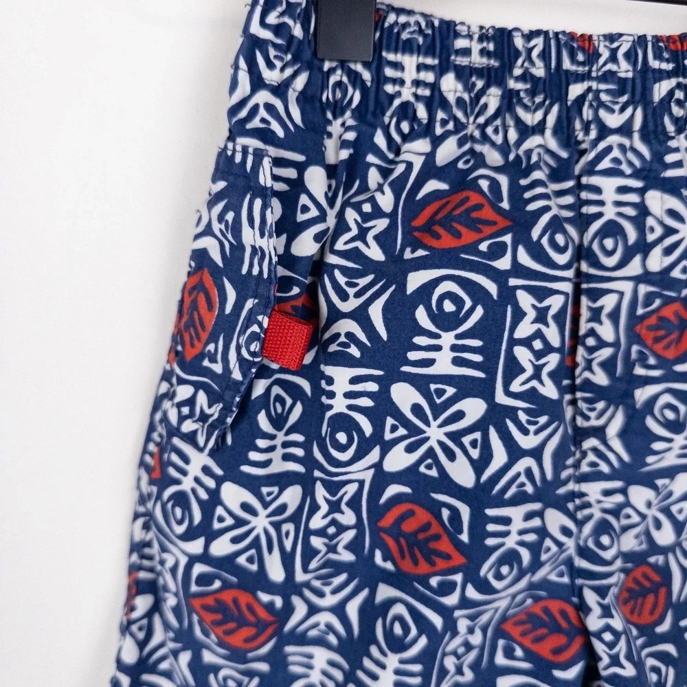 Vintage Gymboree Shorts Blue Tribal Print‎ Cargo Y2K 2001 Baby 18-24 Months